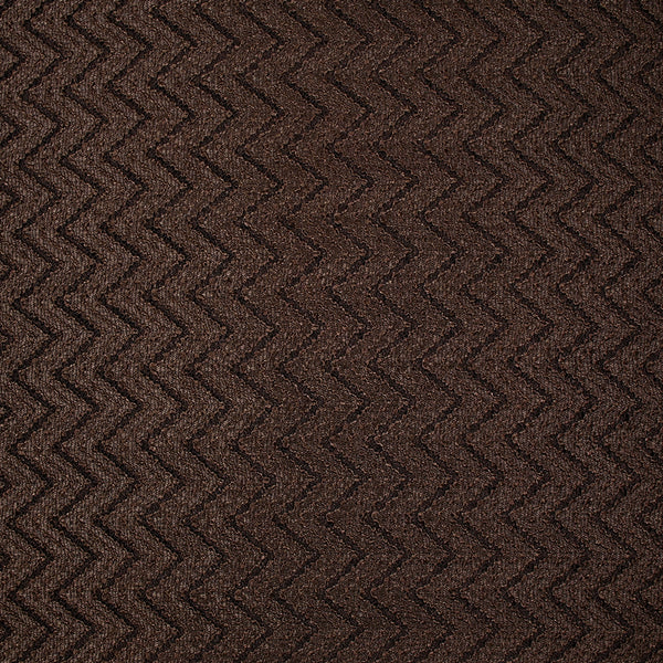 Dentelle polyester chevron marron fond marron