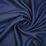 Laine 100% chevrons noir fond bleu