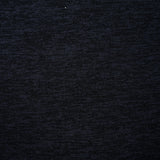 Maille chinée polyester noir fond bleu marine