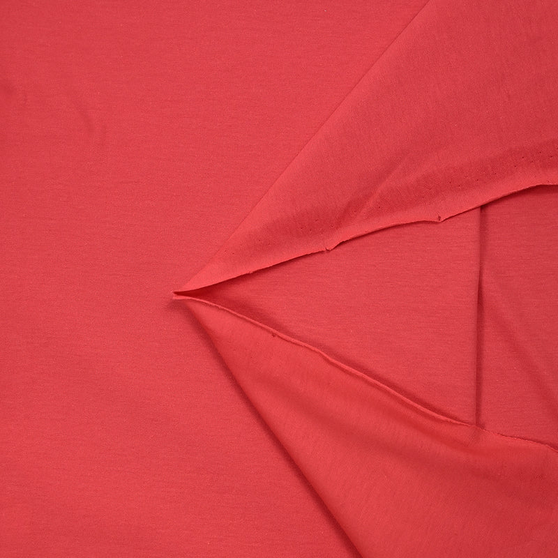 Jersey de coton fin rouge grenadine