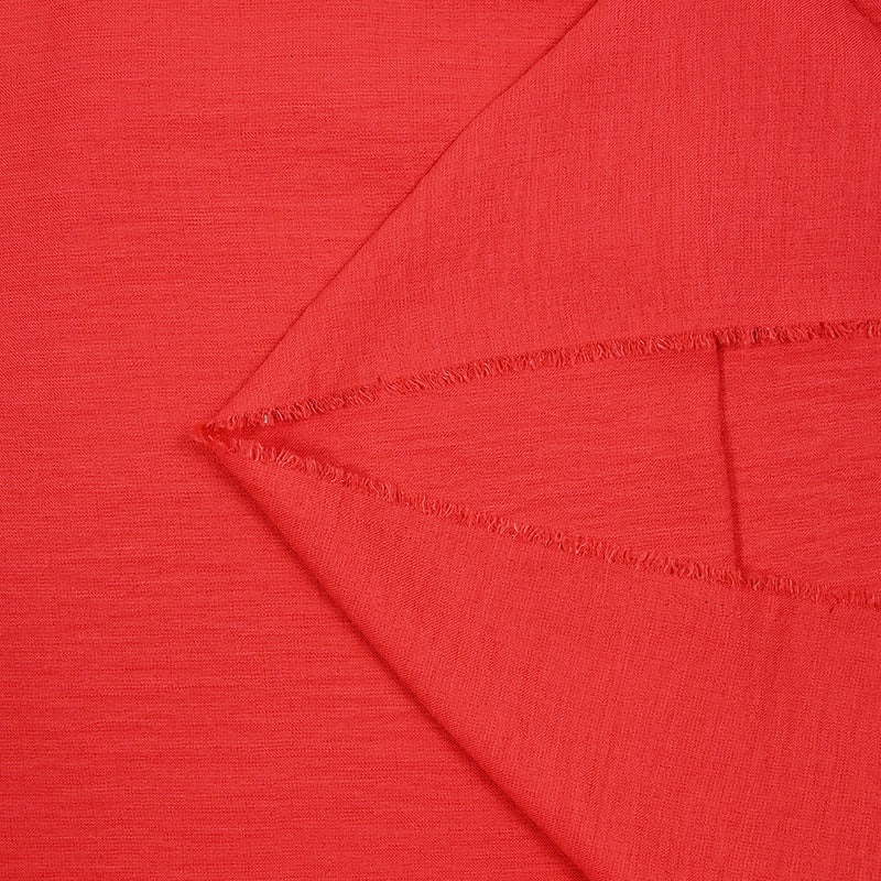 Sergé de polyester doupionné orange
