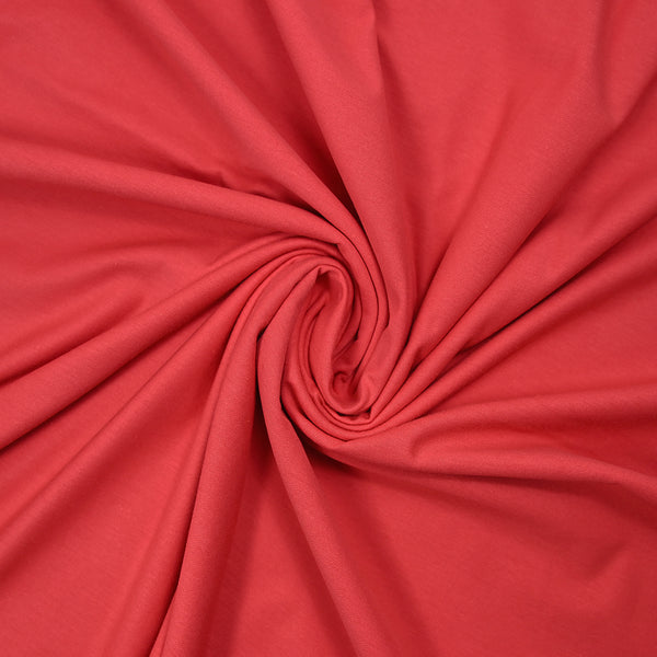 Jersey de coton fin rouge grenadine