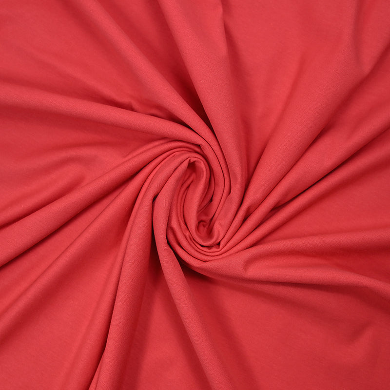 Jersey de coton fin rouge grenadine