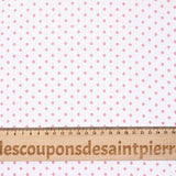 Coton imprimé signe géométrique rouge fond blanc
