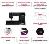 Machine à coudre Supera Black