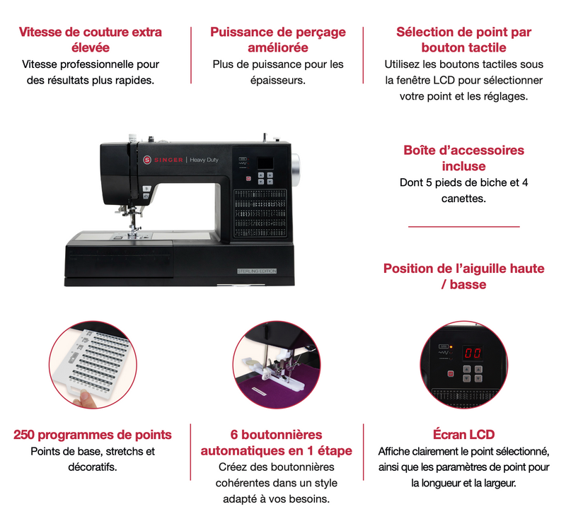 Machine à coudre Supera Black