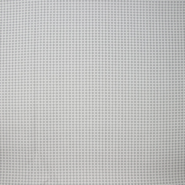 Coton imprimé brique grise fond blanc cassé