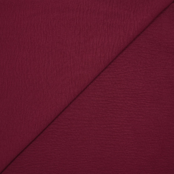 Crêpe fluide rouge grenat