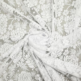 Fine guipure country pattern white background
