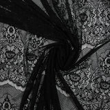 Dentelle fine feston baroque noire