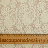 Dentelle polyester Maria jaune pâle