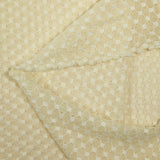 Dentelle polyester pois Martha jaune beurre