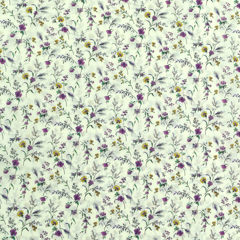 Coton liberty ® Emma Victoria violet au mètre