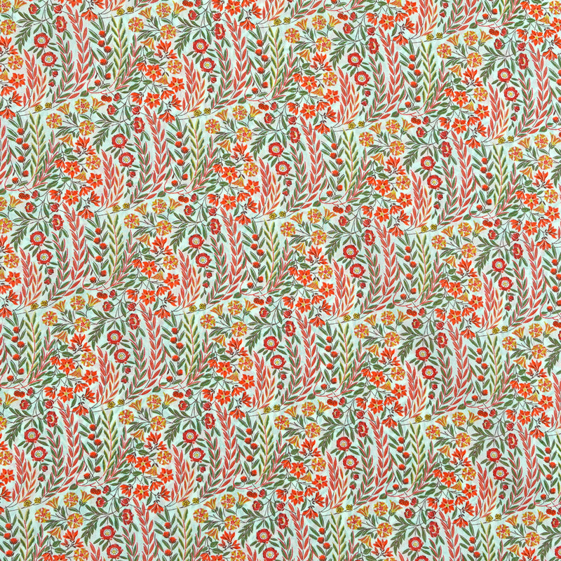 Coton liberty ® Naiad orange au mètre