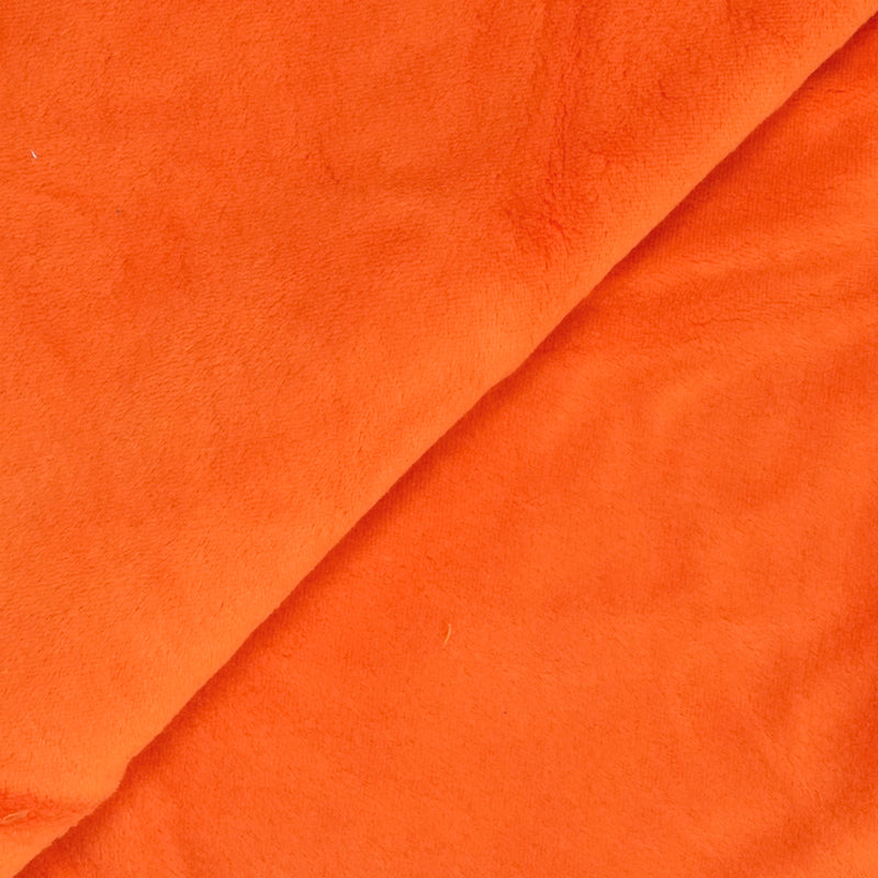 Velours de coton poils mi-longs orange