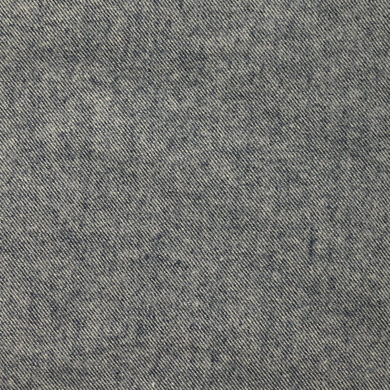 Flanelle de coton marine chiné écru