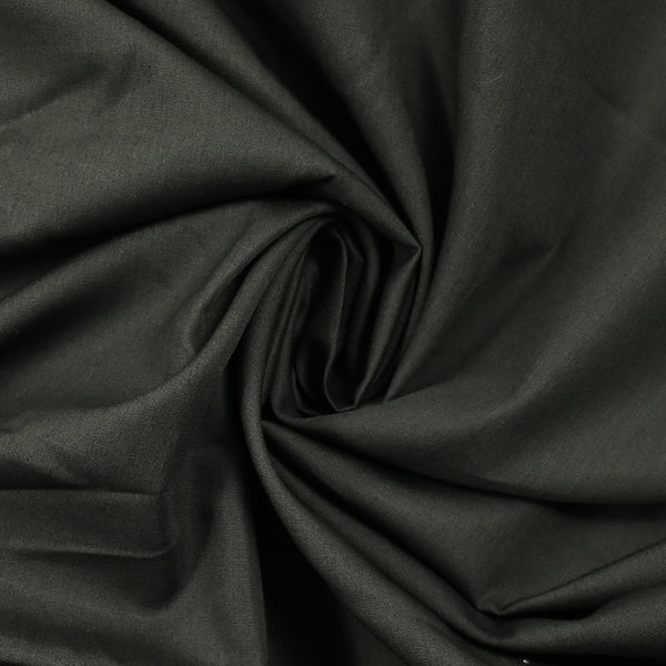 Popeline de coton anthracite