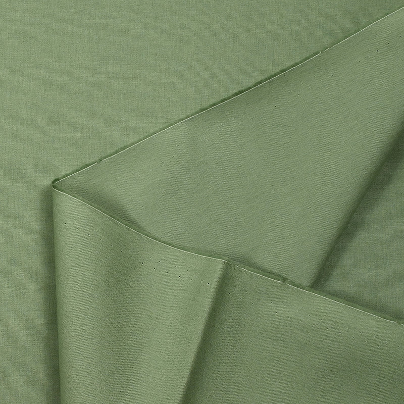 Popeline de coton vert sauge