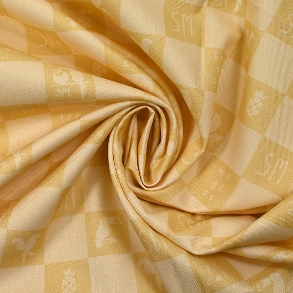 Trío de algodón tropical de arena tropical y amarilla beige