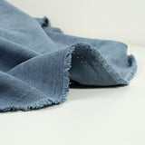 Polyester effet cupro bleu baltique