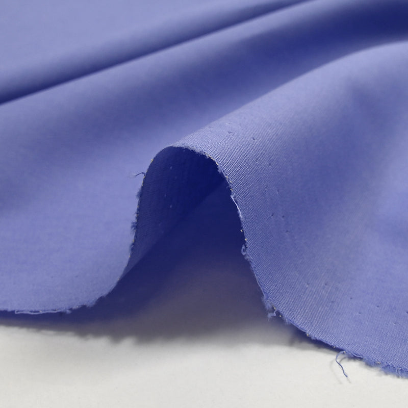 Popeline de coton bleu bleuet