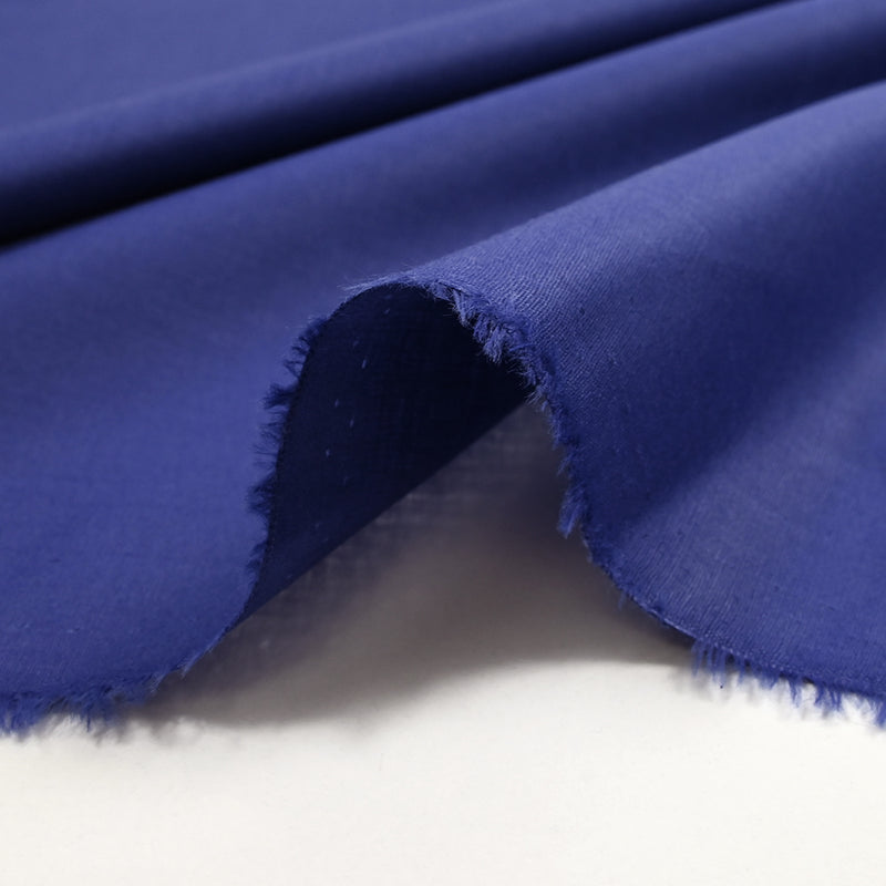 Coton uni fin bleu roi