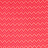 Mousseline polyester imprimée zigzag rose