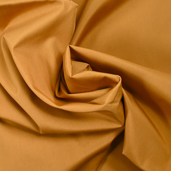 Popeline de coton caramel
