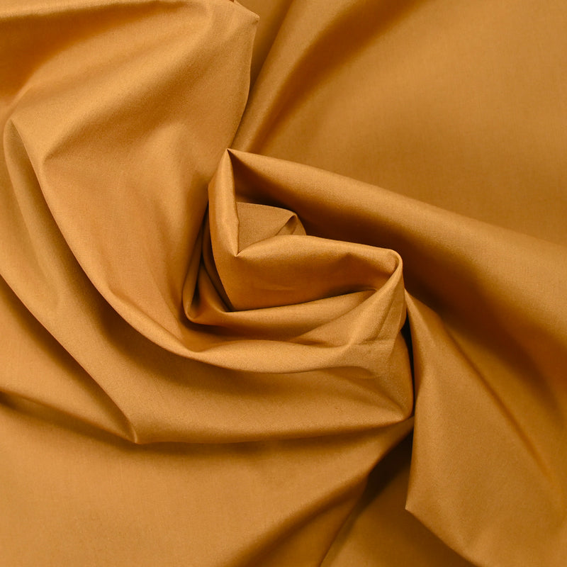 Popeline de coton caramel