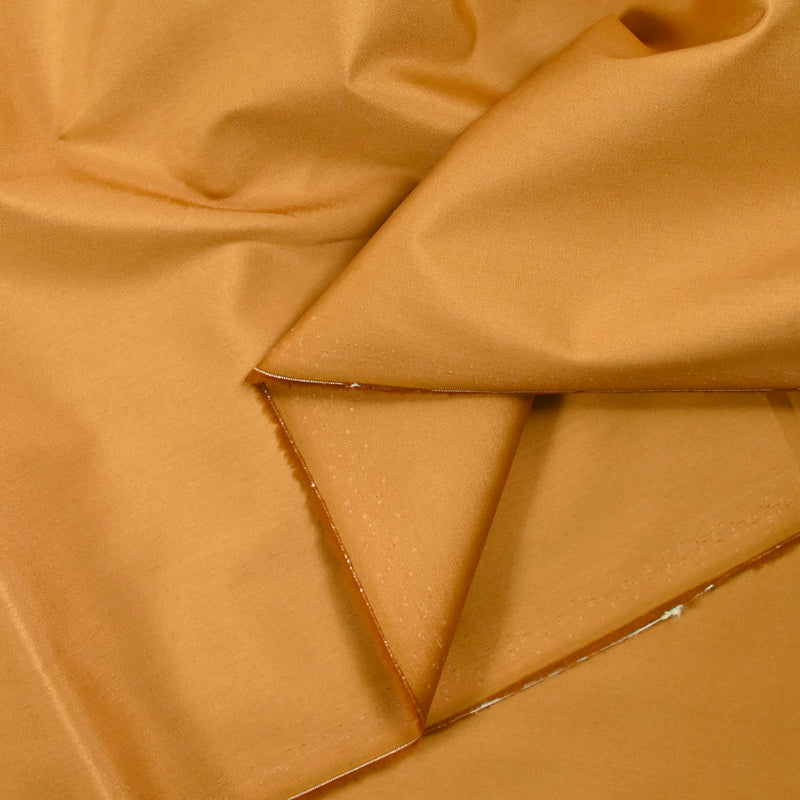 Popeline de coton caramel