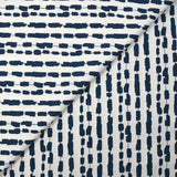 Twill de viscose imprimé vertèbres marine fond blanc