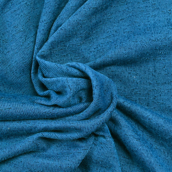 Maille fine flammée bleu