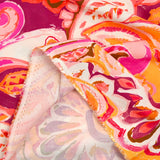 Viscose with fig and orange countryside print