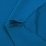 Crêpe de chine soie et acétate bleu cobalt