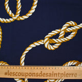 Twill polyester corde bleu marine