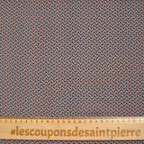Microfibre imprimée polyester bouture bleu fond vieux rose