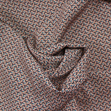 Microfibre imprimée polyester bouture bleu fond vieux rose