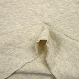 Heathered ecru quilted cotton jersey