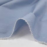 Popeline de coton technique déperlante bleu galet