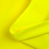 Fluorescent yellow polyester pique knit