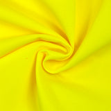 Fluorescent yellow polyester pique knit