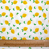 Cotton printed lemonade white background