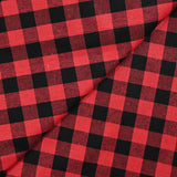 Coton Vichy 2 cm rouge et noir