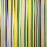 Viscose imprimée rayure arlequin vert et jaune fluo