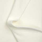 Jersey bord-côte tubulaire lourd blanc