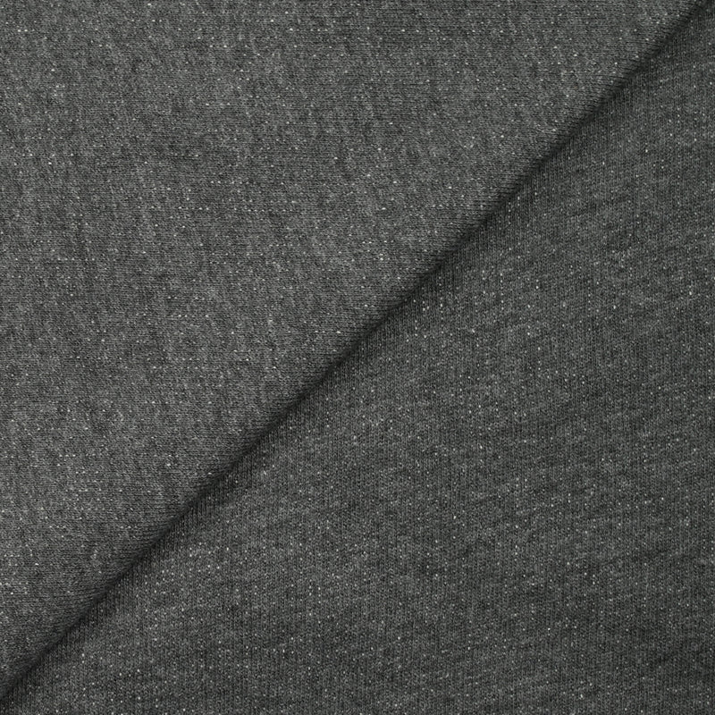 Molleton de coton french terry gris