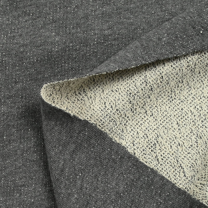 Molleton de coton french terry gris