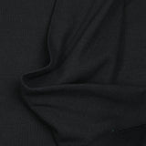 Jersey bord-côte tubulaire noir