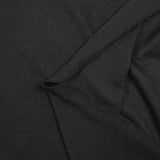 Jersey fino de poliéster con respaldo de panal negro