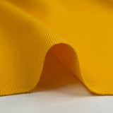 Jersey bord-côte tubulaire jaune soleil